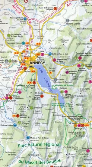 Map of Annecy